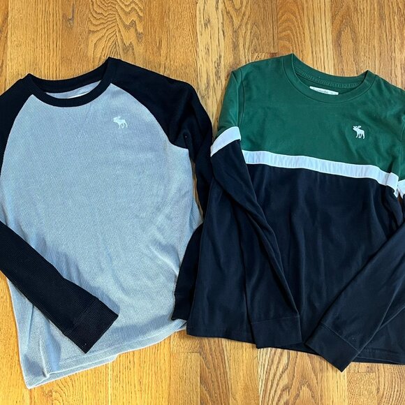 Boys abercrombie kids long sleeve t-shirts - Size 13/14 - two shirts - Picture 1 of 7